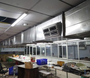 Hệ thống điều hòa không khi máy làm mát hơi nước Công Ty TNHH Sản Xuất May Mặc Bình Minh